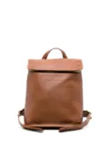 Longchamp Le Foulonné leather backpack - Brown