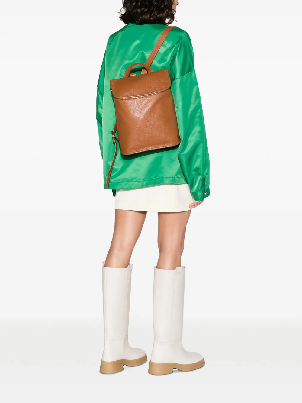 Longchamp Le Foulonné Leather Backpack - Farfetch