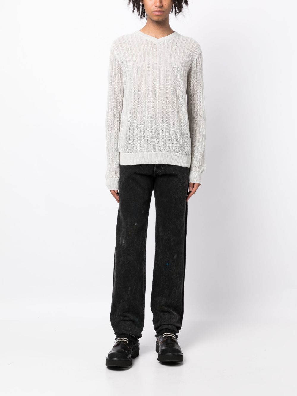 Shop Private Stock The Arturo Long-sleeve Jumper In Neutrals