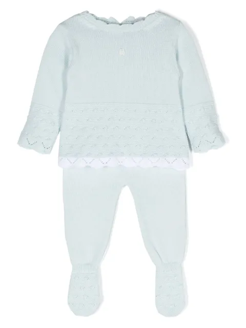 Patachou set de pantalones de punto fino