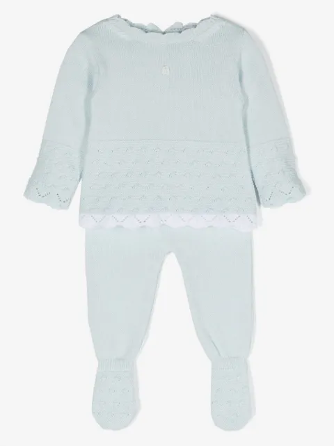 Patachou Set aus fein gestricktem Pullover und Hose