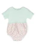 Patachou floral-print cotton body - Green