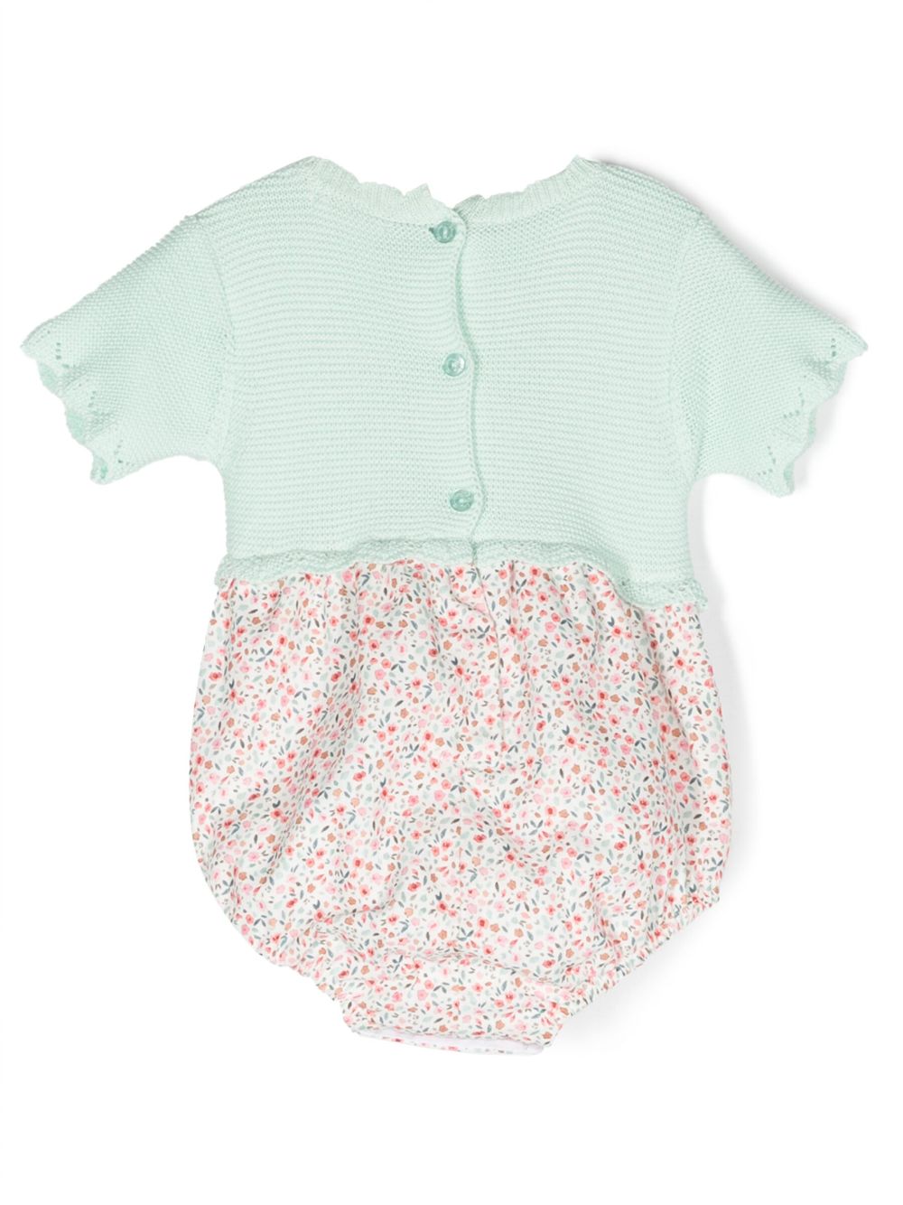 Patachou floral-print cotton body - Green