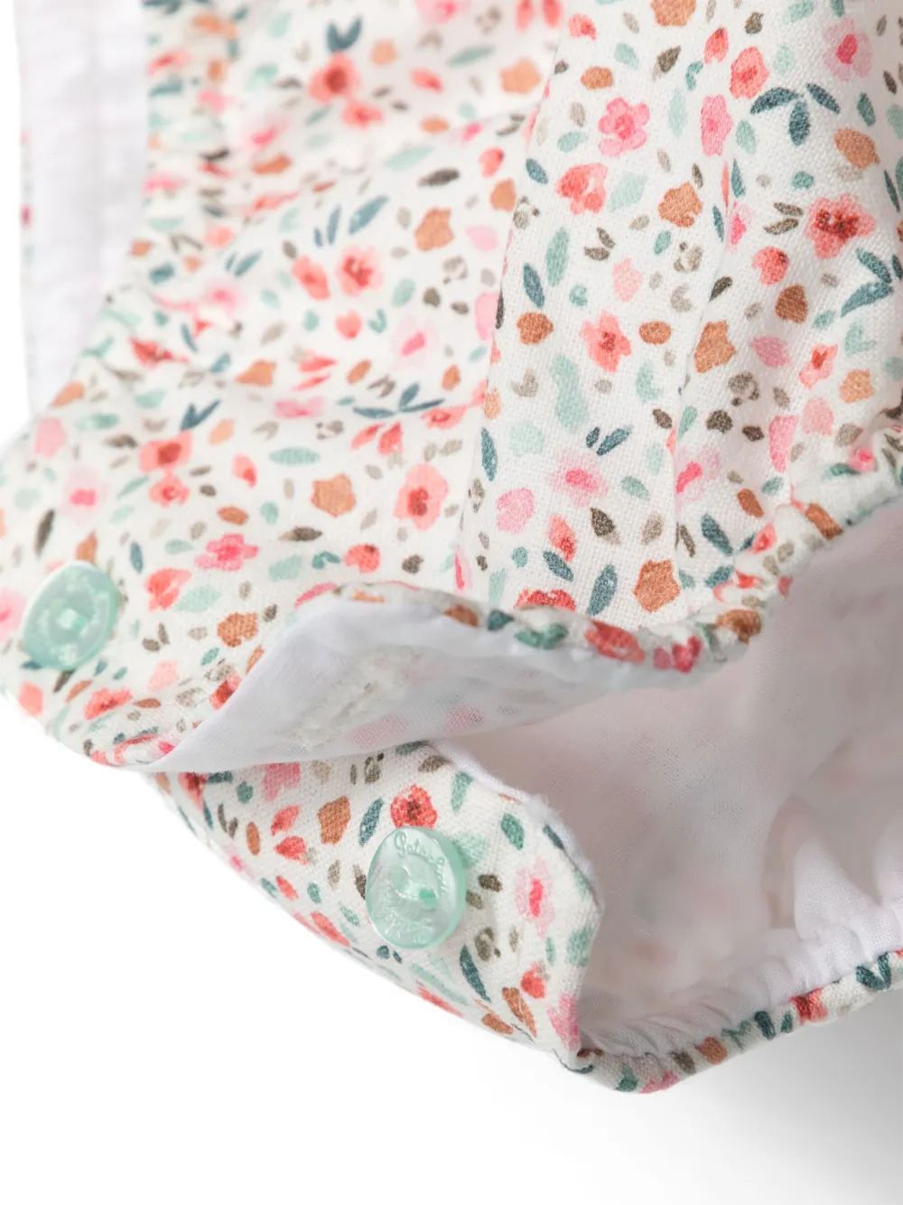 Patachou Romper met bloemenprint Groen