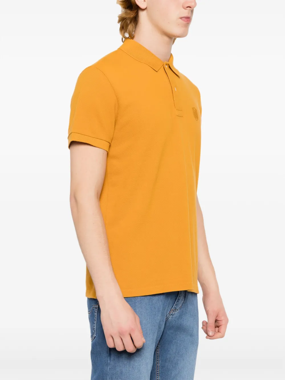 Osklen Katoenen poloshirt met logo Geel