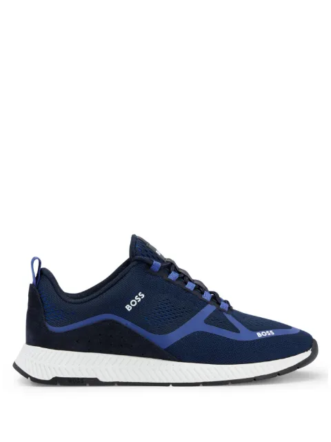 BOSS tenis de malla con logo lateral estampado