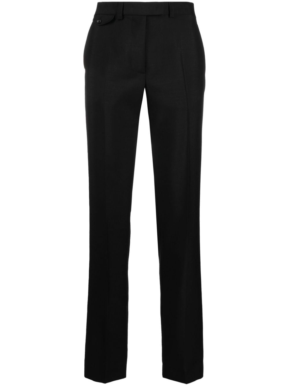 Bally Mid-rise Straight Trousers In Black