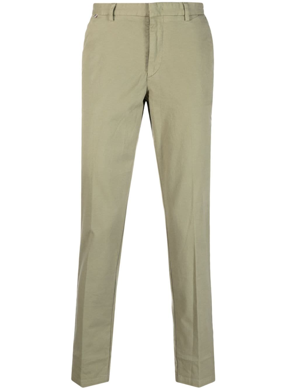 Hugo Boss Low-rise Chino Trousers In Green