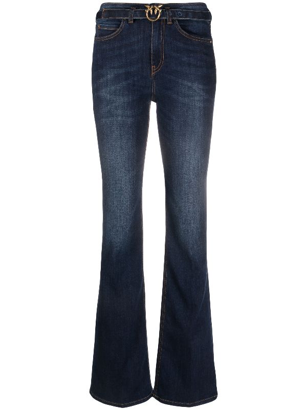 Flare jeans hot sale buckle