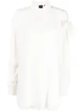 PINKO bow-detail pointed-collar shirt - White