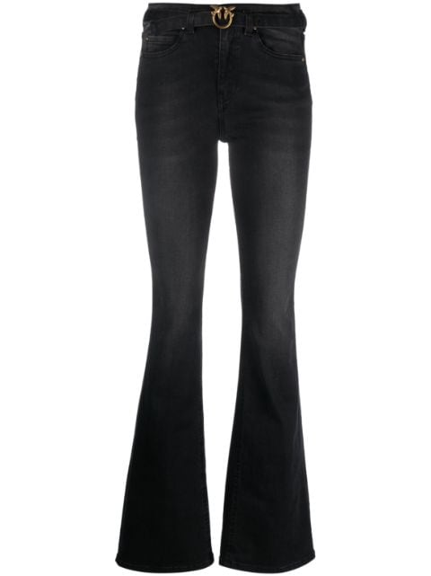 PINKO Flora belted flared jeans