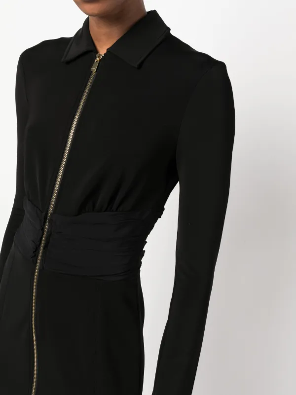 ホットマン セール | Minidress long-sleeve zip-front PINKO Black FARFETCH | スーツ・フォーマル・ドレス