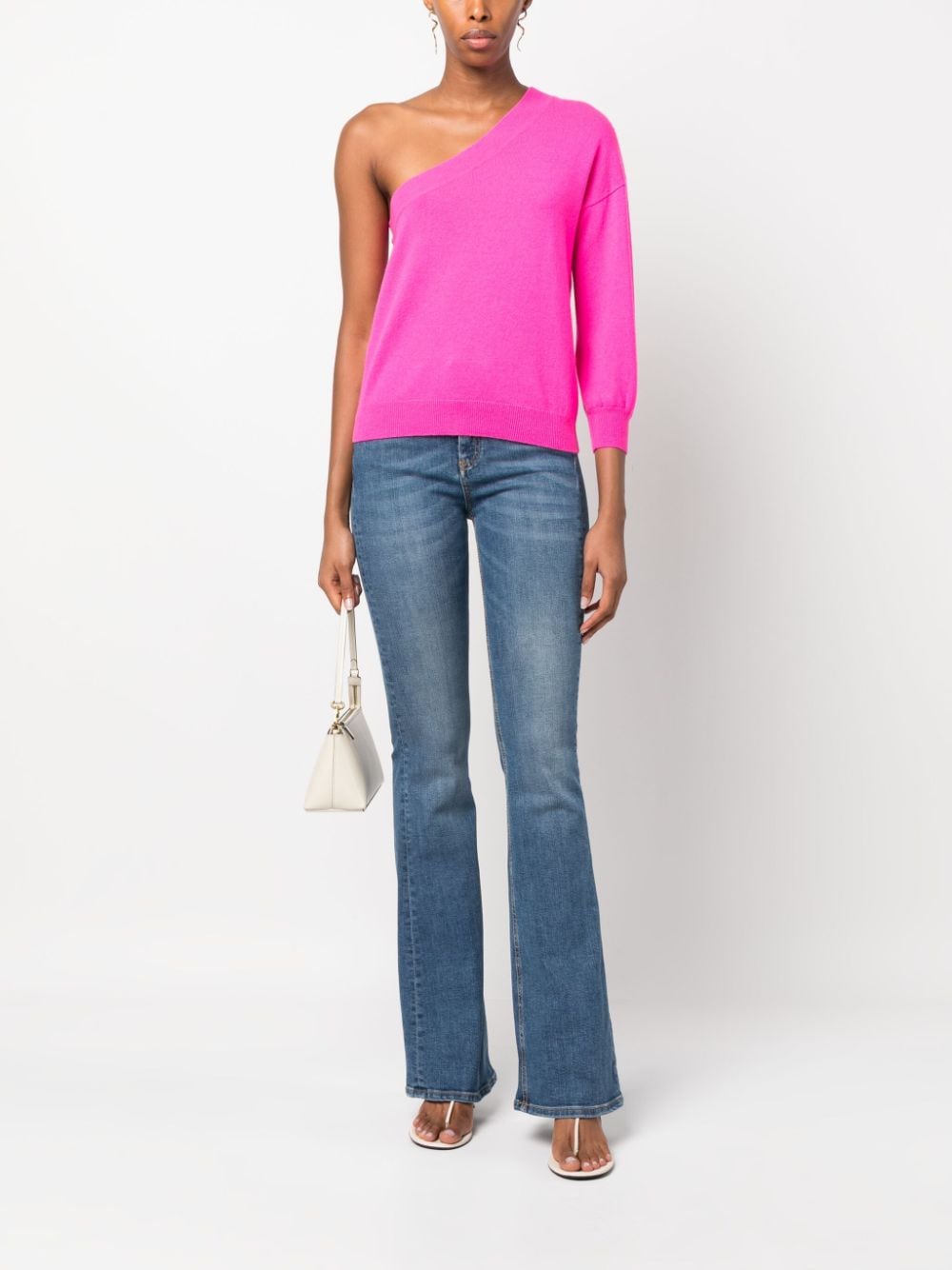 Shop Pinko Mid-rise Flared Jeans In Blue