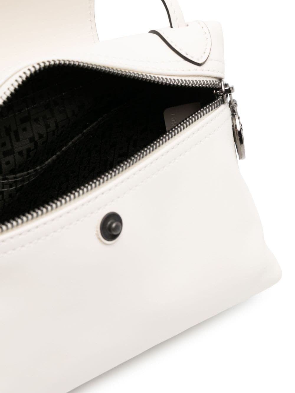 Shop Longchamp Le Pliage Xtra Leather Crossbody Bag In Neutrals