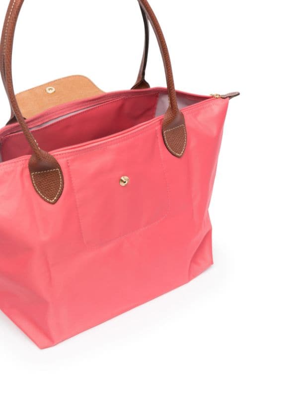 Longchamp Mini Pouch with handle women handbag Light Pink Color