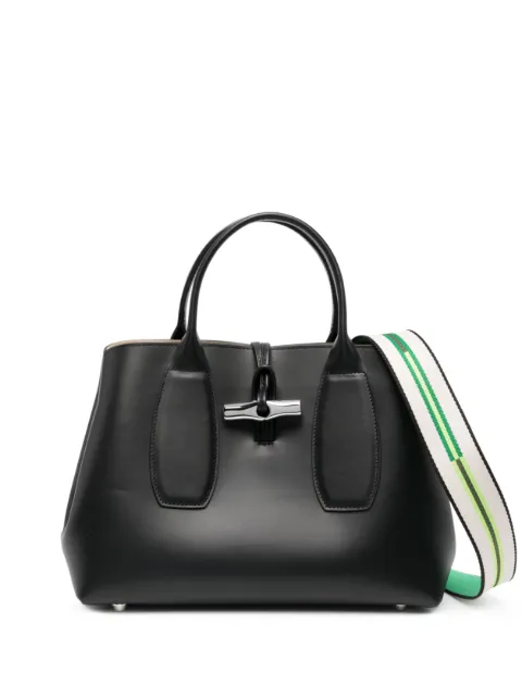 Longchamp medium Roseau leather tote bag