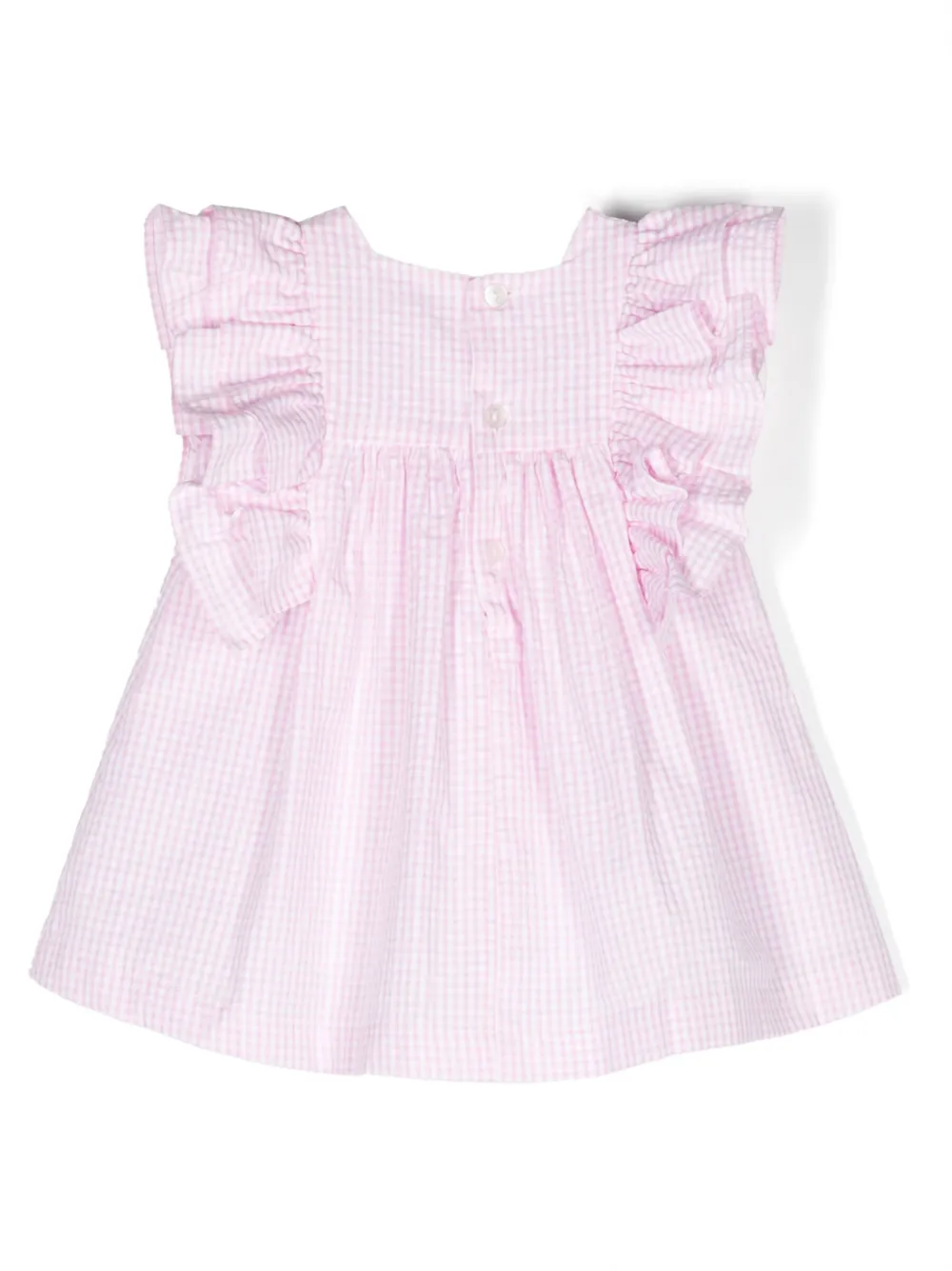 Patachou Geruite jurk - Wit