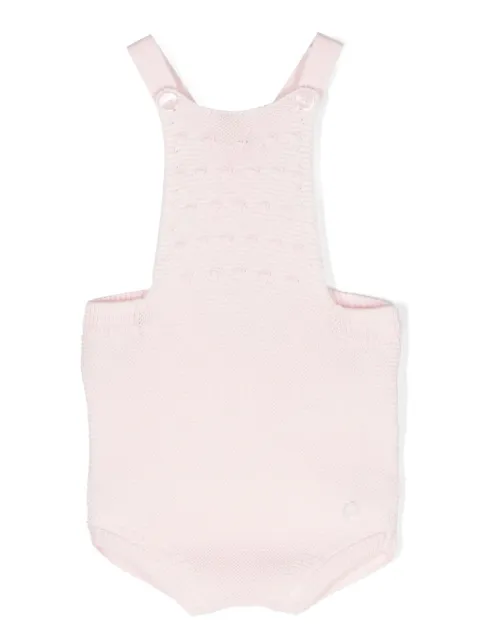 Patachou criss-cross-straps cotton knit romper