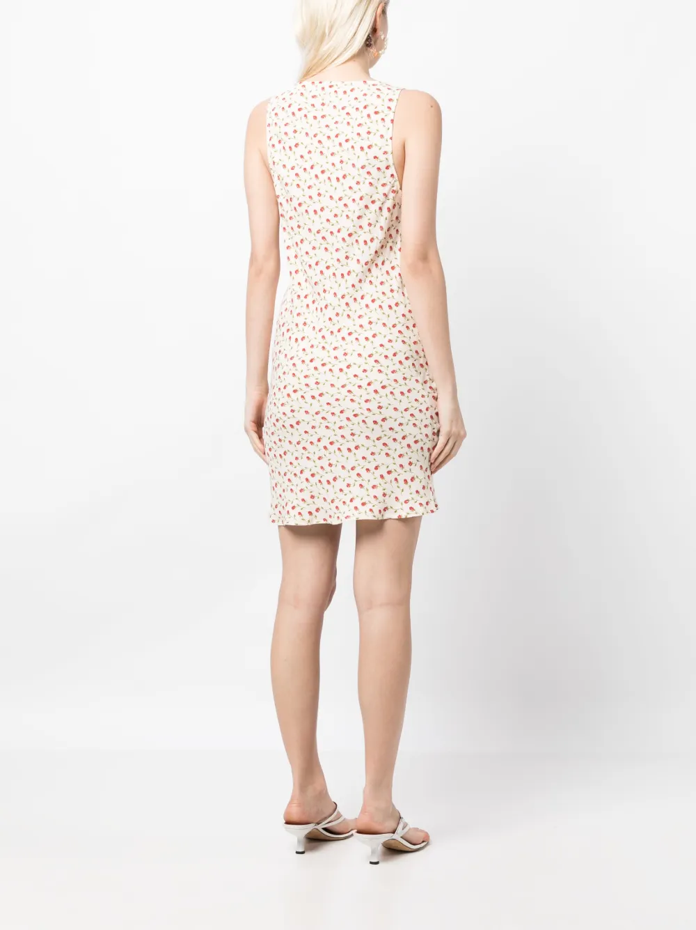 REFORMATION CALIX FLORAL-PRINT MINIDRESS