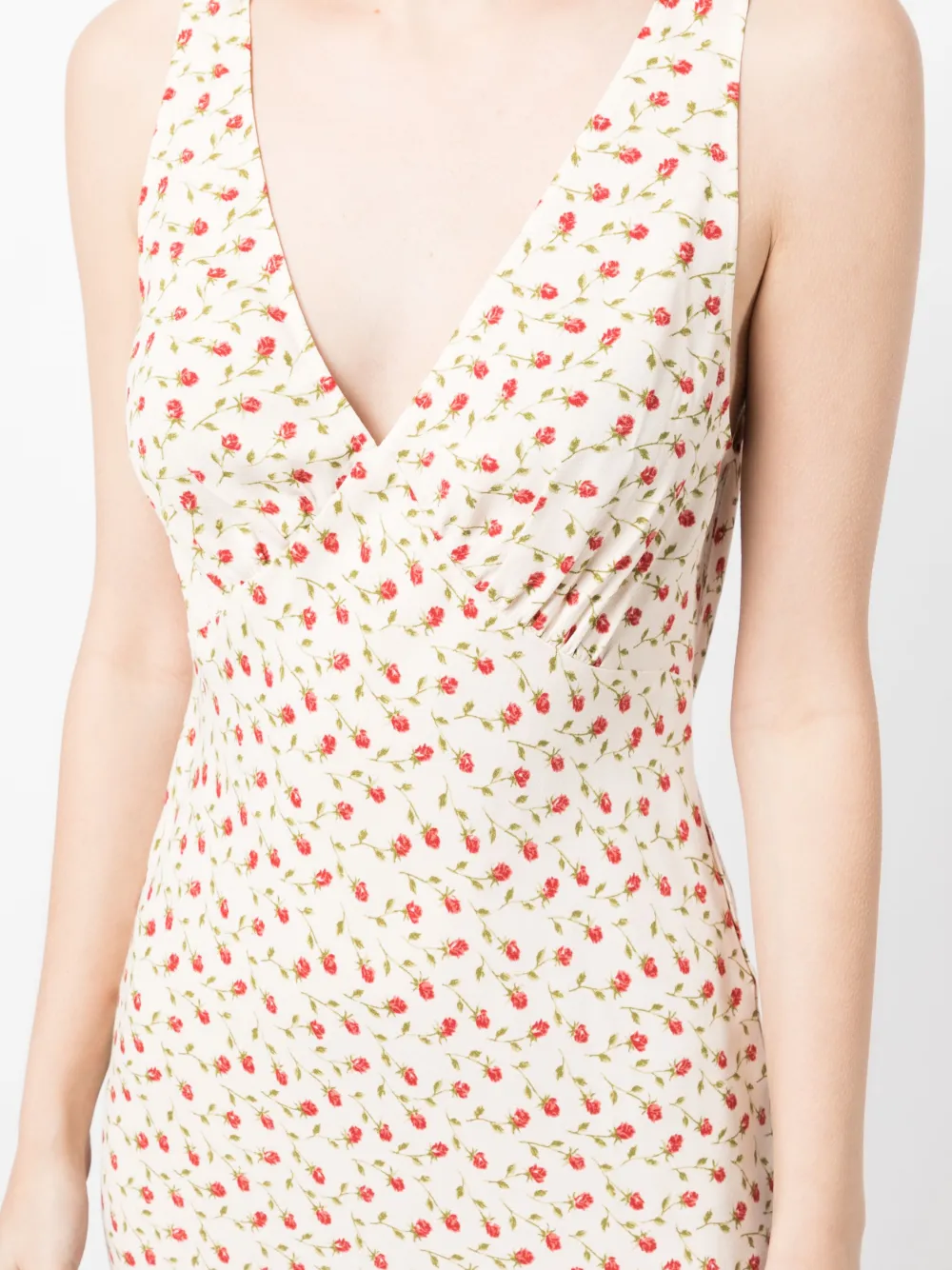 REFORMATION CALIX FLORAL-PRINT MINIDRESS