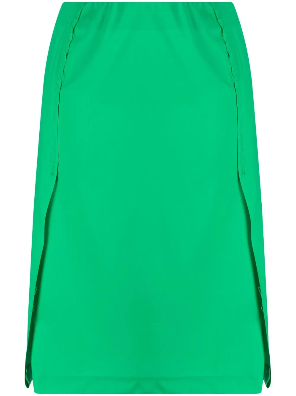 RAF SIMONS PLEATED-PANEL MIDI SKIRT