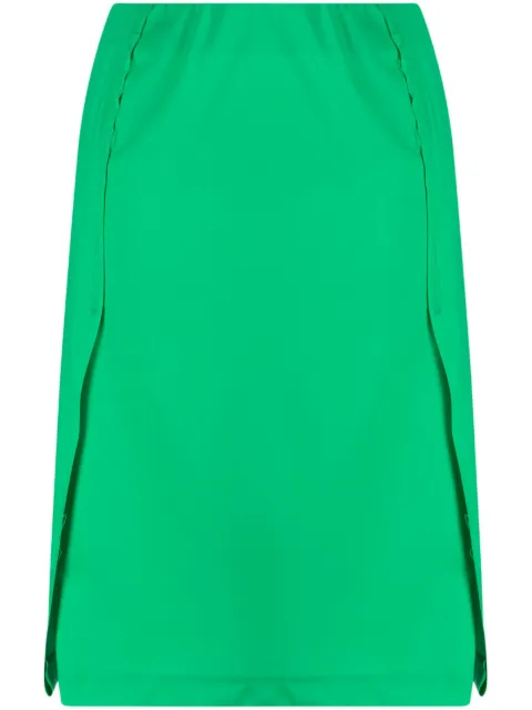 Raf Simons pleated-panel midi skirt