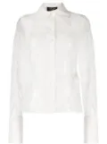 A.W.A.K.E. Mode lace pointed-collar shirt - White