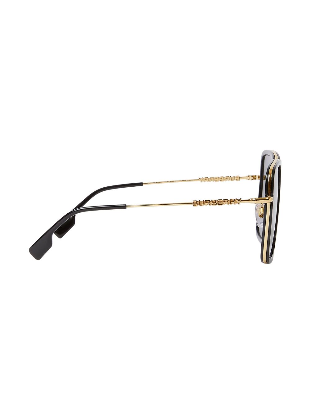 Burberry oversized-frame sunglasses - Zwart