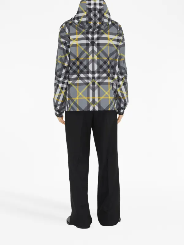 Burberry Chamarra Con Capucha y Cierre Gris FARFETCH CL