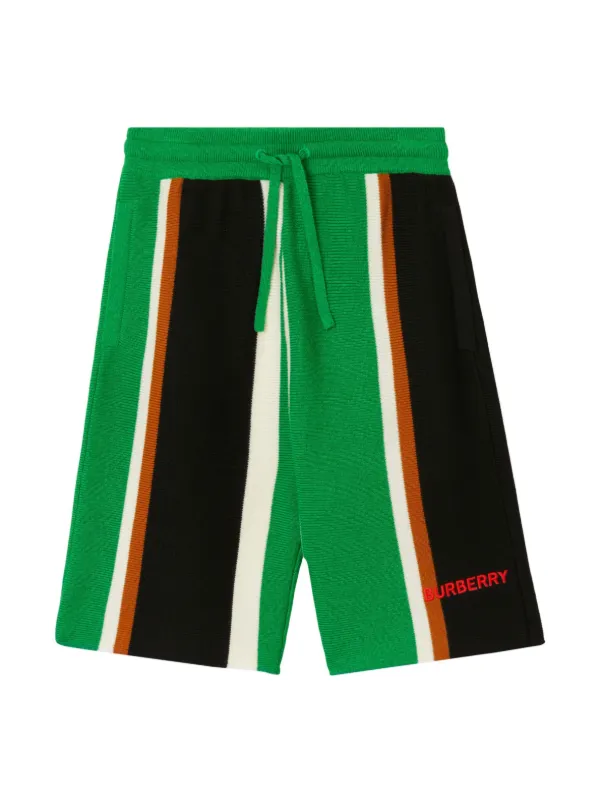 Burberry shorts kids green on sale