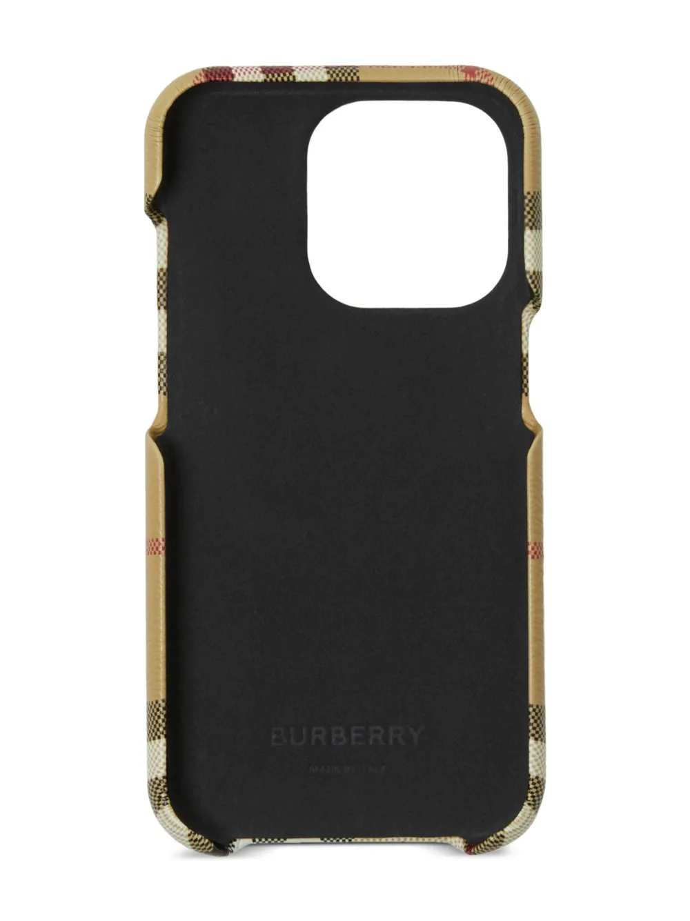 Burberry check-print Iphone 14 Pro case - Beige