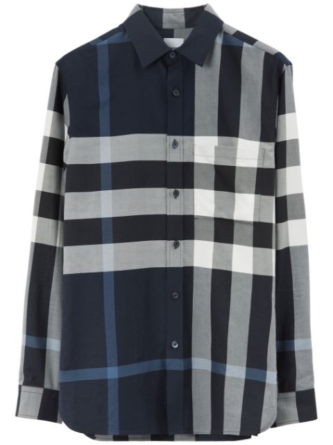 Burberry check-print cotton shirt Men