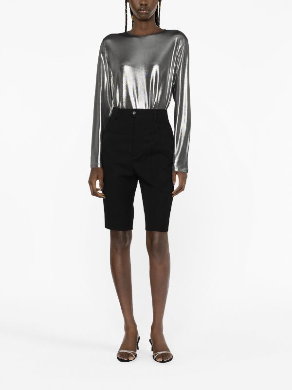 TOM FORD Metallic Laminated long-sleeve Top - Farfetch