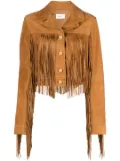 Bally fringed suede jacket - Brown