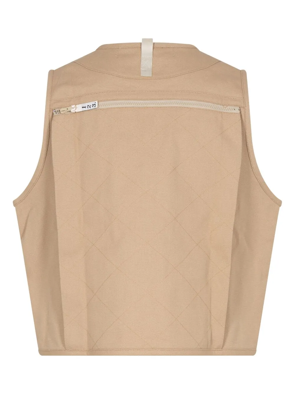 Advisory Board Crystals multi-pocket canvas utility vest - Beige