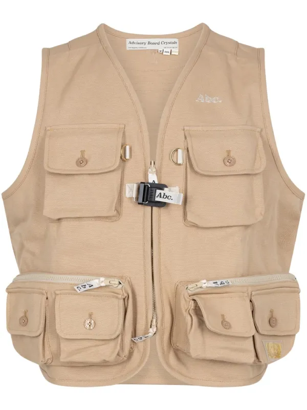Advisory Board Crystals multi pocket Canvas Utility Vest Farfetch