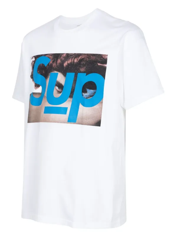 Supreme x Jordan logo-print T-shirt - Farfetch