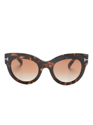 夏に向けてお洒落✨TOM FORD ブラウンキャットアイサングラス✨ TOM FORD Eyewear Lucilla キャットアイ サングラス | ブラウン