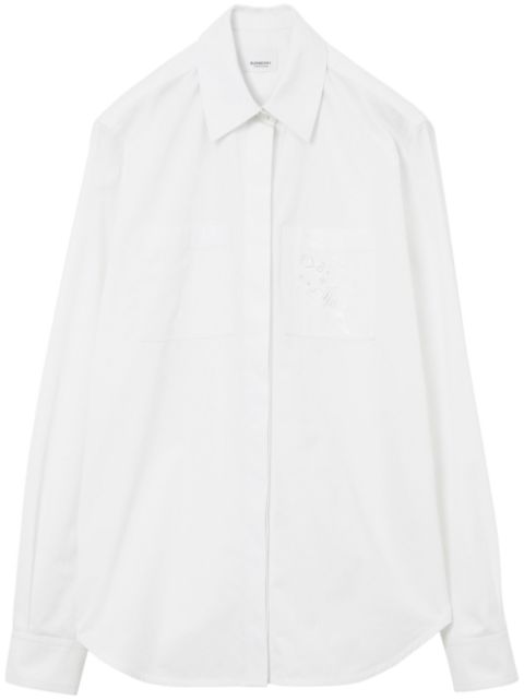 Cheap Burberry EKD broderie-anglaise cotton shirt Women