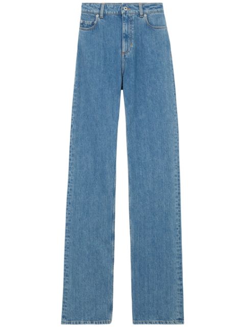 Burberry high-waist straight-leg jeans