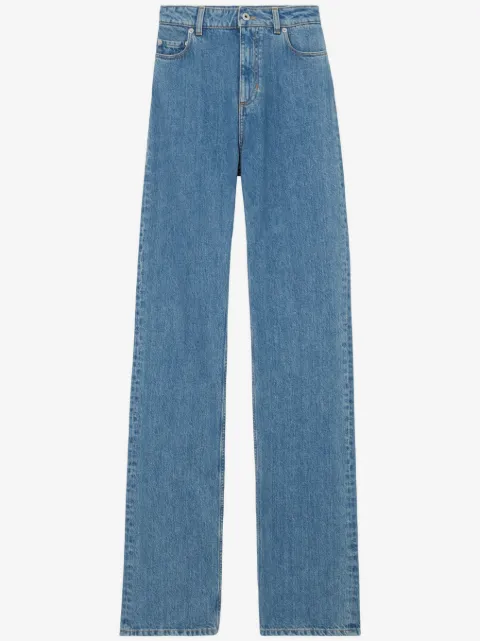 Burberry high-waist straight-leg jeans