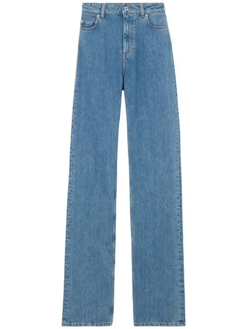 Jean droit à taille haute - Burberry - Modalova