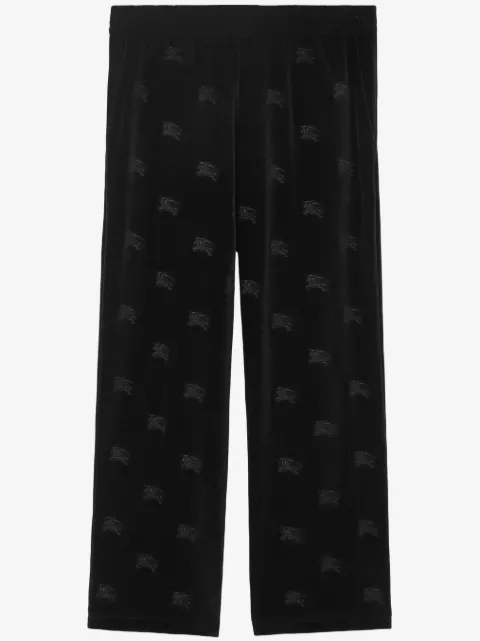 Burberry EKD velvet jogging pants