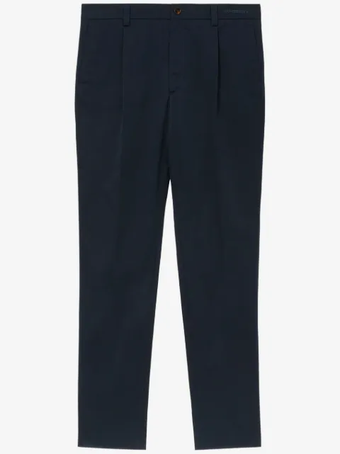 Burberry straight-leg cotton tailored trousers