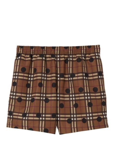 Burberry Vintage Check polka dot-patterned swim shorts