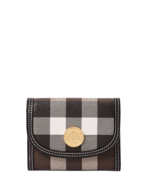 Burberry check-print leather wallet Women