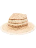 Manebi woven-wicker design sun hat - Neutrals