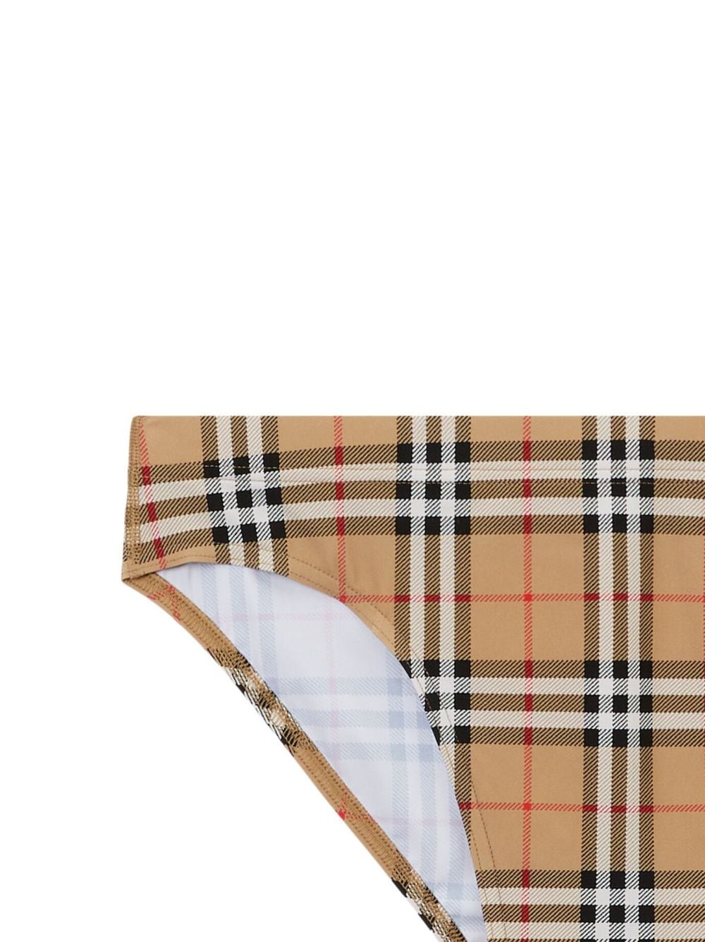 Burberry Vintage Check-pattern swimming trunks - Bruin