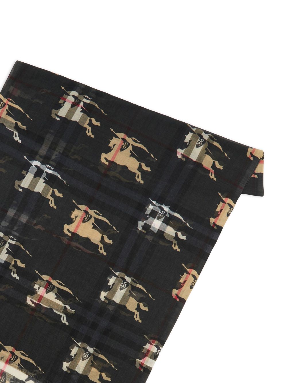 Burberry EKD-print wool-silk scarf Men