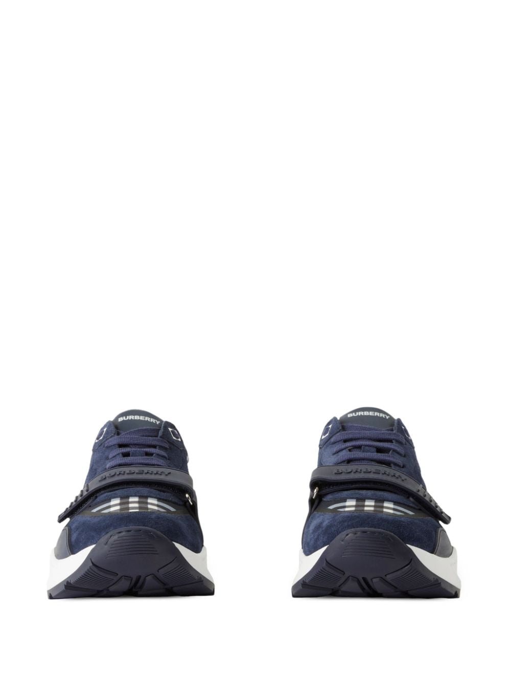 Burberry Vintage Check panelled chunky sneakers - Blauw